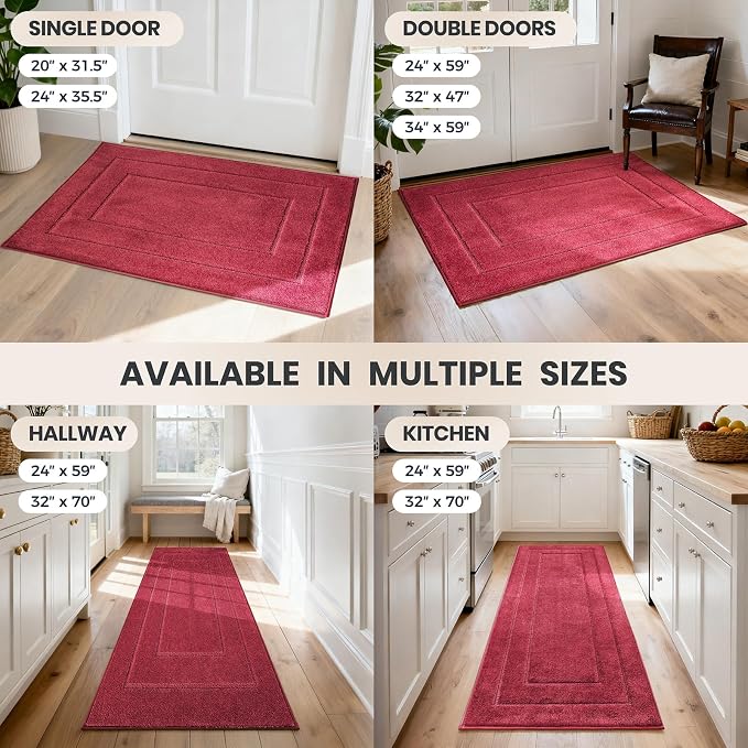 PURRUGS Dirt Trapping Door Mat 34" x 59", Non-Slip/Skid Machine Washable - Image 9