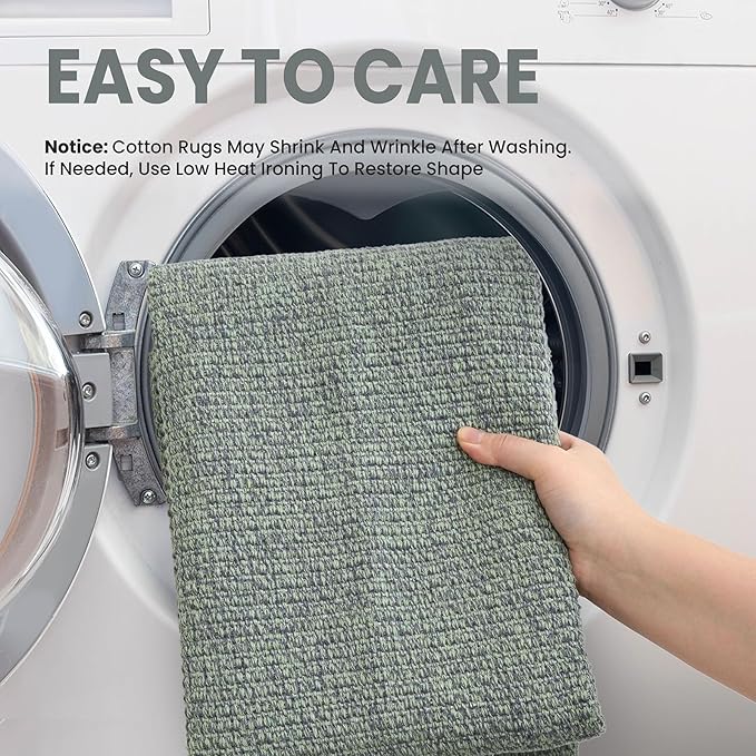 EARTHALL Washable Area Rug 2x3 Ft Non Slip Rugs - Image 3