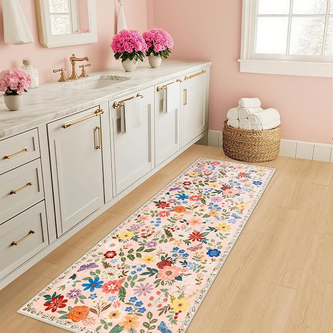 Runner Rug for Entryway: 2.6x8 Kitchen Rugs Non Slip Washable Ultra-Thin Soft - Image 5