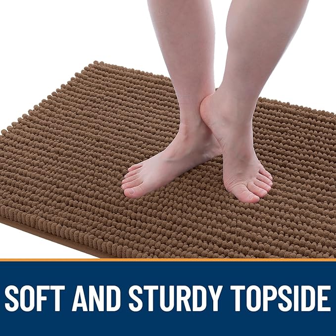 OLANLY Dog Door Mat for Muddy Paws 44x32, Ultra Absorbent Chenille Mud Doormat - Image 3