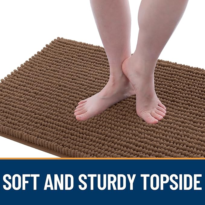 OLANLY Dog Door Mat for Muddy Paws 44x24, Ultra Absorbent Chenille Mud Doormat - Image 3