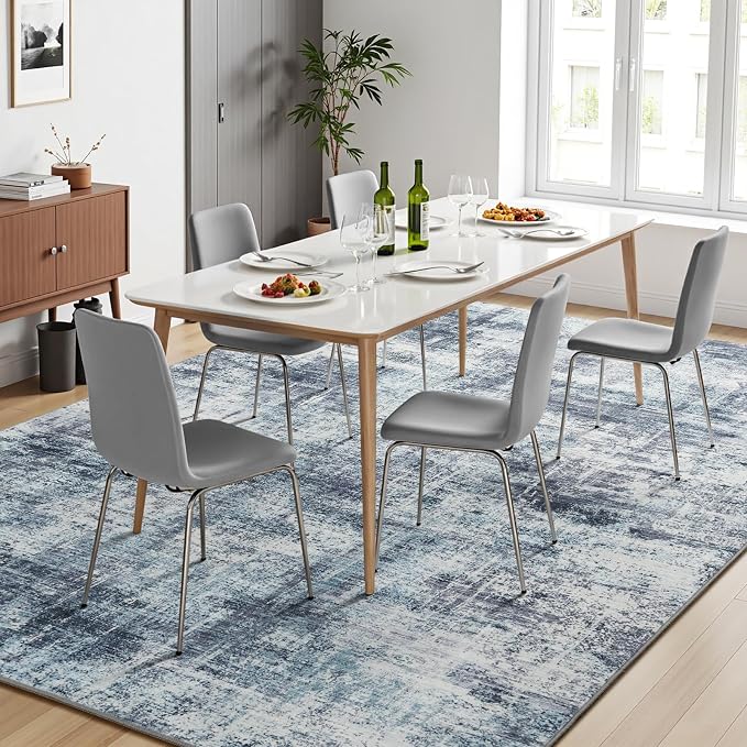 Lofus 9x12 Area Rug for Living Room, Neutral Modern Washable Carpet for Bedroom - Image 6