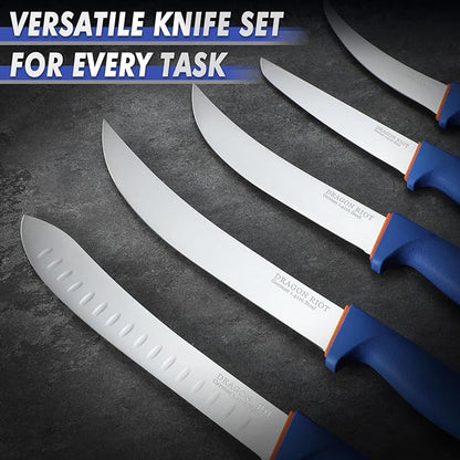DRAGON RIOT 6 Pcs Butcher Knives Set, Meat Processing Knife Set - Image 4