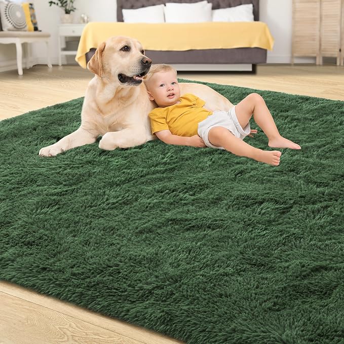Tepook Area Rugs 9x12 for Living Room, Super Soft Fluffy Rugs for Bedroom - Image 4