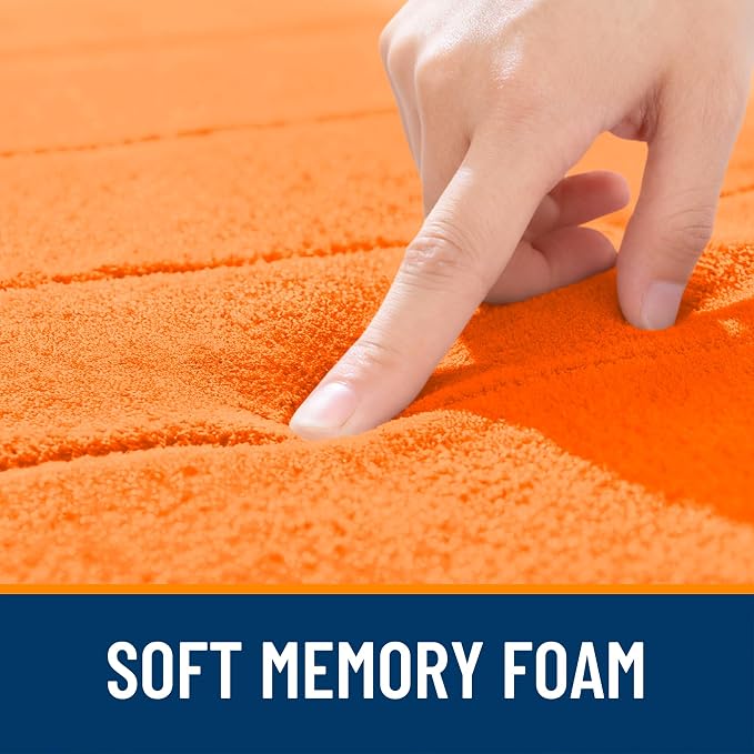 OLANLY Memory Foam Bath Mat 35x16, Super Soft Absorbent Bathroom Rugs, Quick Dry - Image 5