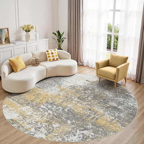 8ft Round Area Rug by MICGEEK