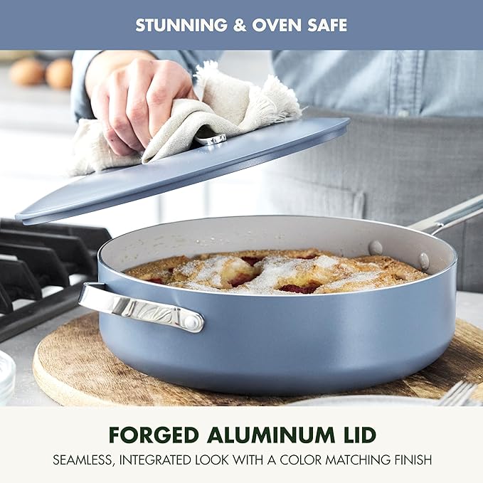 GreenPan Nova 10” Frying Pan Skillet and 4.37QT Sauté Pan - Image 7
