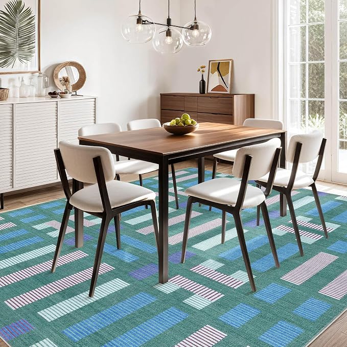cotiled 9x12 Area Rugs Living Room Rug: Washable Boho Rugs - Image 5