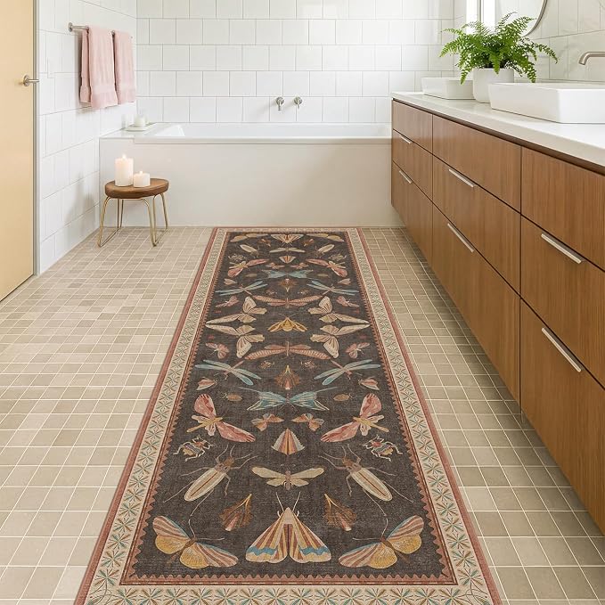 Hazo Haus Non Slip Hallway Runner Rug 3x10, Soft Low Pile Kitchen Floor Mat - Image 3