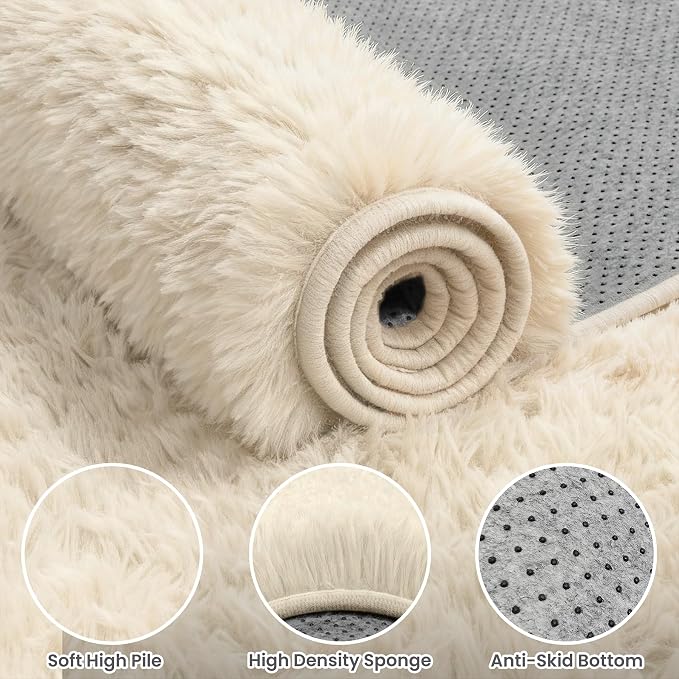 8x10 Area Rug for Living Room, Ultra Soft Fluffy Shag Rugs for Bedroom - Image 6
