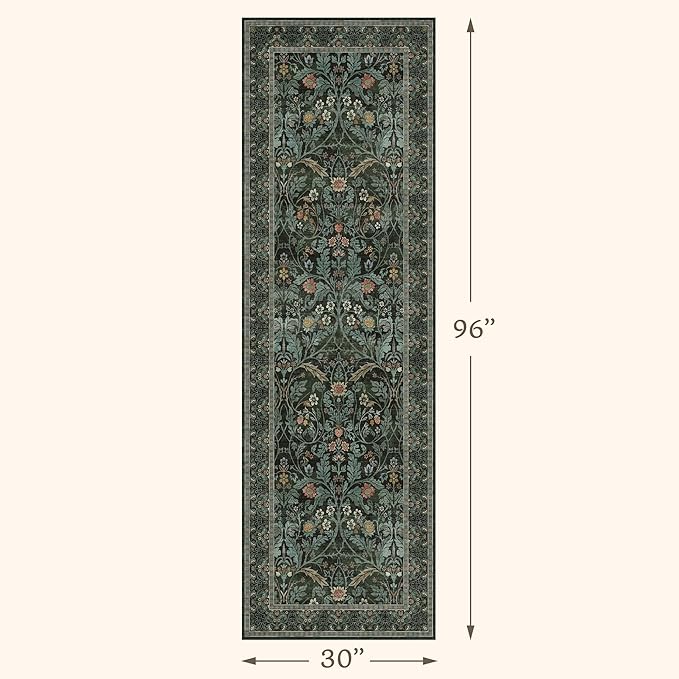 Washable 2'6"x8' Kitchen Runner Rugs Non Skid, 8ft Long Hallway Runner Rug - Image 2
