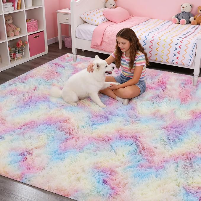 6x9 Children's Rugs for Bedroom, Rugs for Living Room, Plush Fluffy Carpet - Image 5