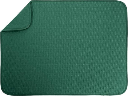 S&T INC. Dish Drying Mat XL, 18” x 24”, Absorbent Microfiber Kitchen Counter Mat by STINC