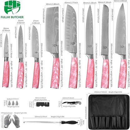 FULLHI 15pcs Japanese Knife Set - Image 2