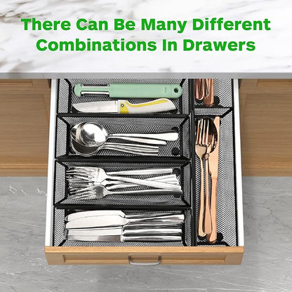 Smgmg Silverware Drawer Organizer, 6 Pack Utensil Organizer - Image 5