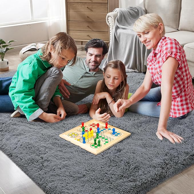 Shag Runner Rug for Bedroom Living Room 3x7 Upgrade Non-Slip Fluffy Soft - Image 9