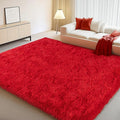 Large Shag Rugs 6 x 9, Soft Fuzzy Plush Carpet by WISHTREE