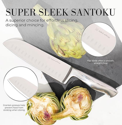Styled Settings Stainless Steel Knife Set - Image 8