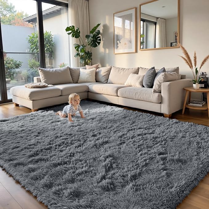 yongyangjuxin Fluffy Rug Shag Area Rug, Large Shag Area Rugs - Image 2