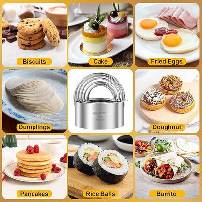 5 Pcs Professional Stainless Steel Cookie Cutters Set - Image 5