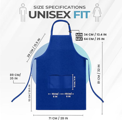 Utopia Kitchen 4 Pack Bib Apron Adjustable - Image 2