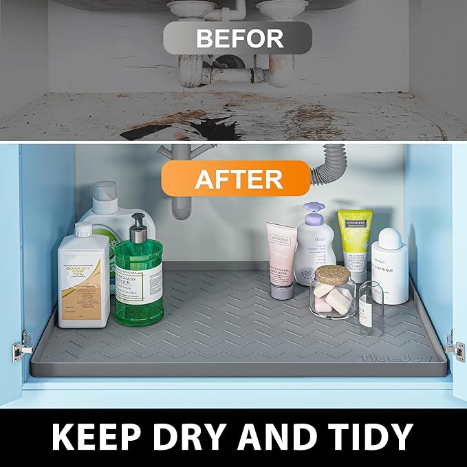 TigeJoy 31" x 19" Under Sink Mats - Image 6