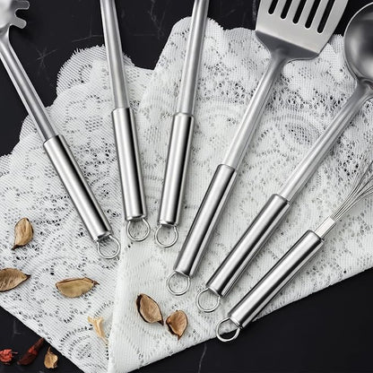 6-Piece Kitchen Cooking Utensils Set, Stainless Steel Kitchen Utensils - Image 6