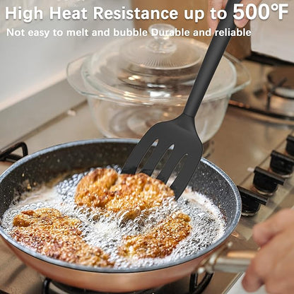 Coukre 2 Pack Silicone Spatula Set, High Heat Resistant, BPA Free Kitchen - Image 3