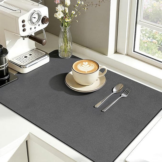 Findosom Dish Drying Mat, Cuttable Drying Mat by Findosom