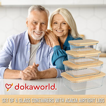Ribbed Glass Tupperware Set - Image 9