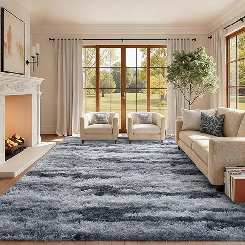 9x12 Ft Extra Large Shag Rugs for Living Room, Ultra Soft Fluffy Furry Area by Cuzwlovita