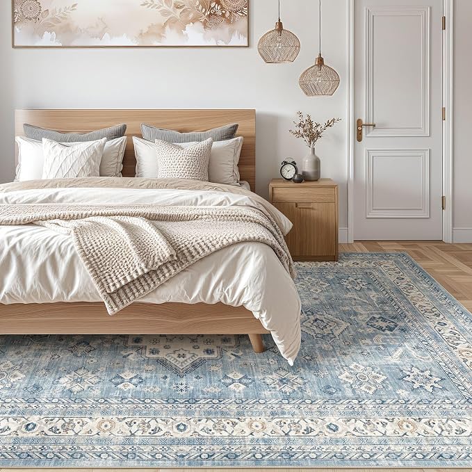Vintage Living Room Area Rug 6x9 - Image 7