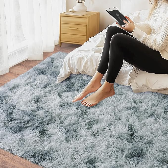 8x10 Area Rugs for Living Room, Ultra Soft Fluffy Large Shaggy Rug Carpet for - Image 6