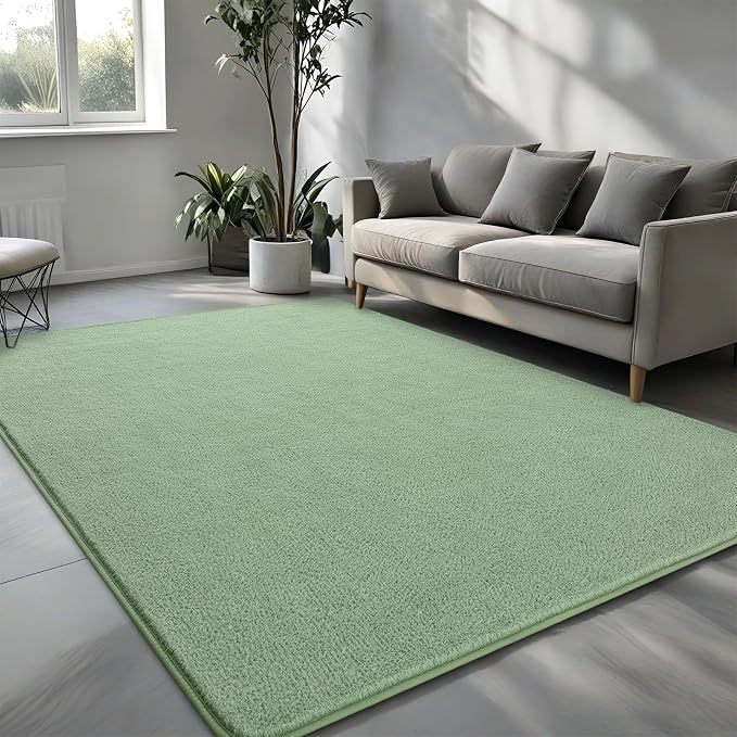 Pettop 5x7 ft Light Green Area Rugs - Image 2