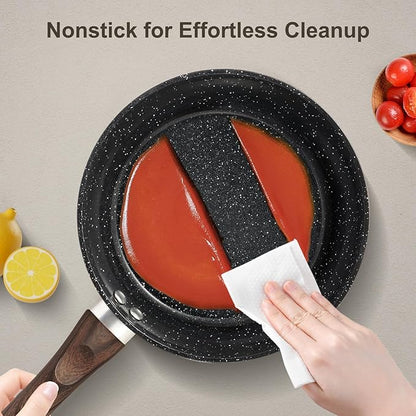 M MELENTA Pots and Pans Set Non Stick, Non-toxic Induction Cookware Kitchen - Image 3
