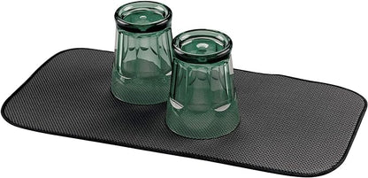 iDesign iDry Fabric Mini Kitchen Countertop Absorbent Dish Drying Mat by iDesign