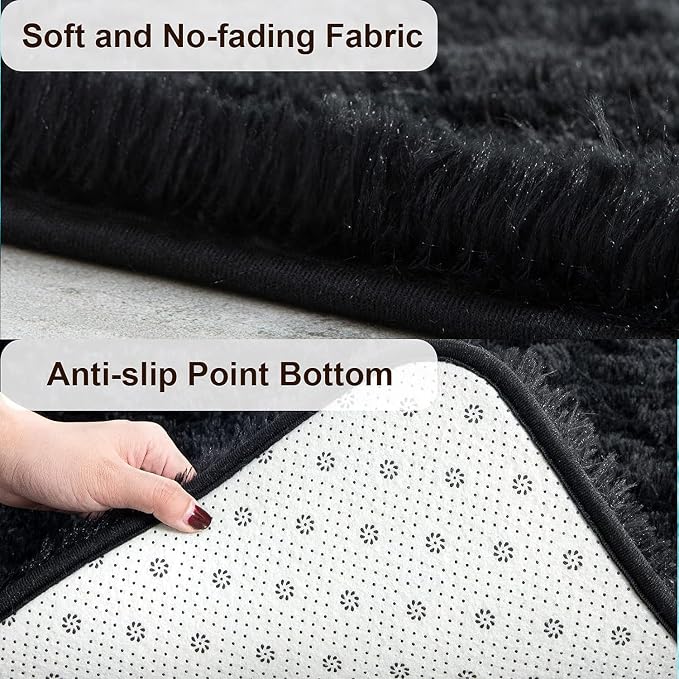 TWINNIS Super Soft Shaggy Rugs Fluffy Carpets, 7x10 Feet, Indoor Modern Plush - Image 2