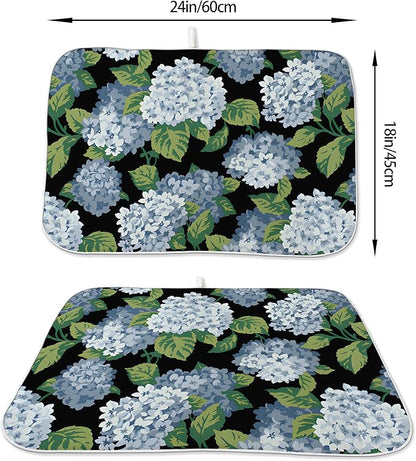 Spring Floral Dish Drying Mat 18x24 Inches - Image 2