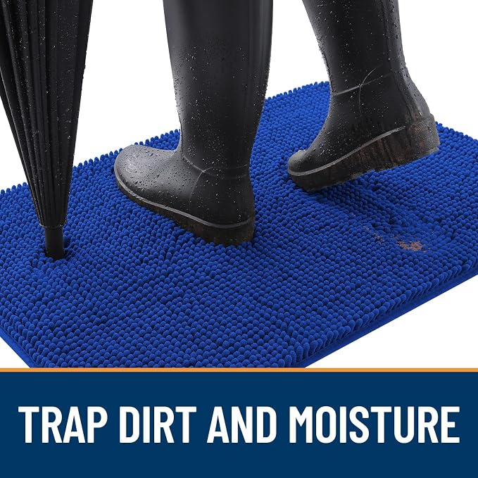 OLANLY Dog Door Mat for Muddy Paws 48x30, Absorbs Moisture and Dirt, Absorbent - Image 2