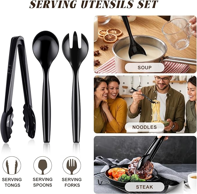 Mwellewm 18Pcs Serving Utensils, Disposable Serving Spoons - Image 8