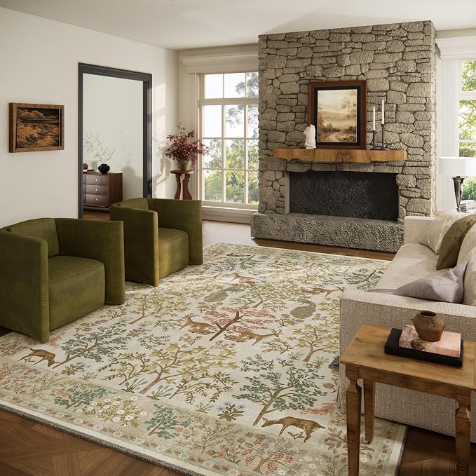 Washable Living Room Area Rug: 8x10 Rugs by palohom