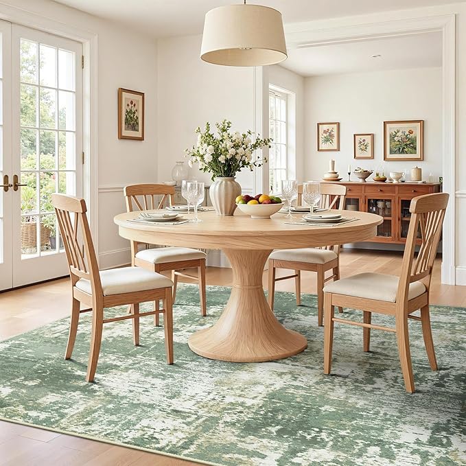 RELEANY Washable Area Rugs 5'x7' Non-Slip Modern Abstract Soft - Image 3