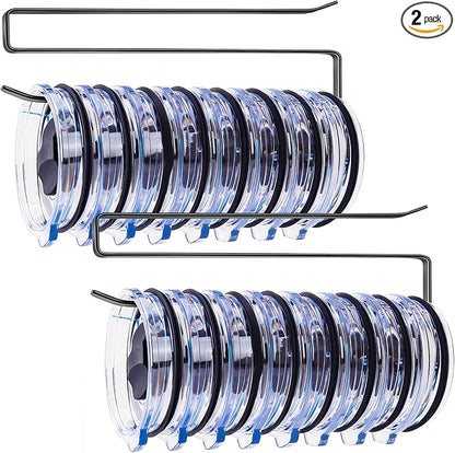 2 Pack Tumbler Lid Organizer, Versatile Cup & Water Bottle Lid Holder, Upgraded by Unknown