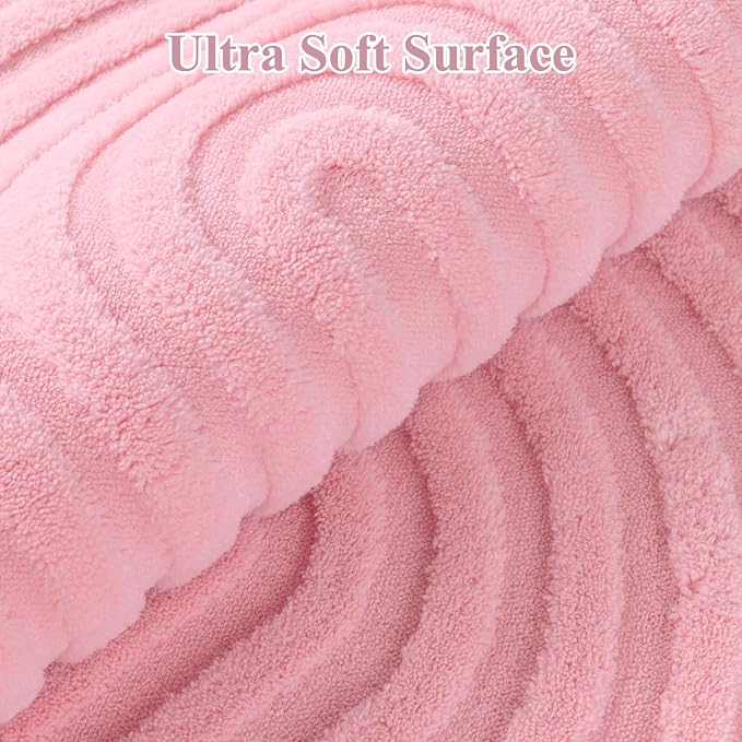 Pauwer Pink Area Rug for Girls Bedroom 3x5 Soft Fluffy Non Slip Machine - Image 3