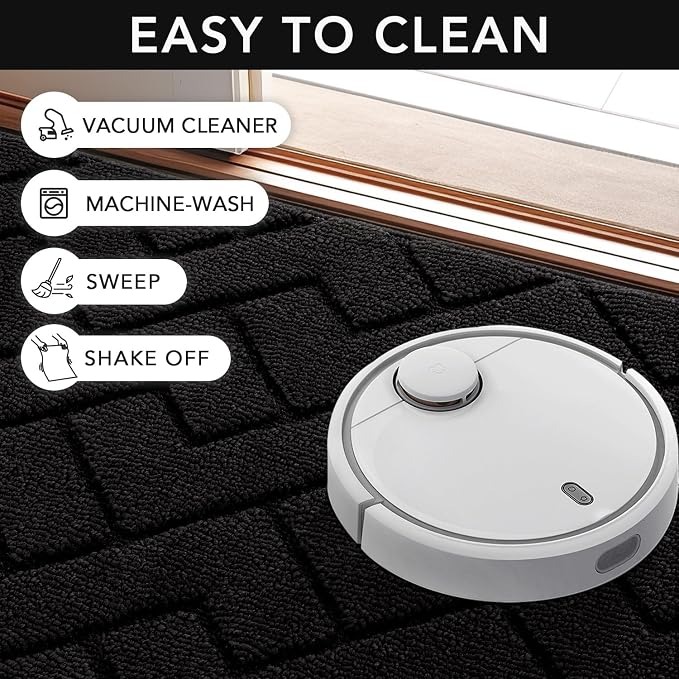 hicorfe Indoor Door Mat, Non Slip Door Mats, Absorbent Resist Dirt Entrance - Image 6