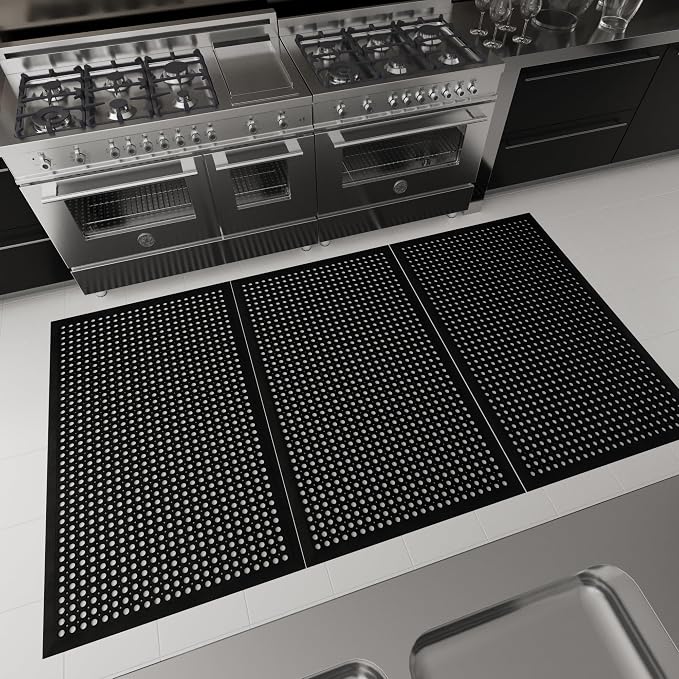 Ottomanson Heavy Duty Rubber Floor Mat – Non-Slip, Waterproof, Restaurants - Image 2