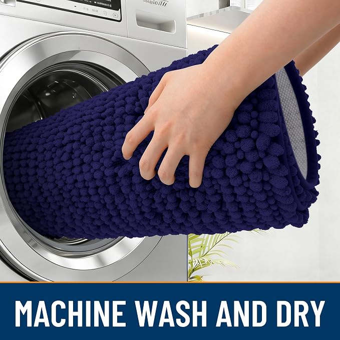 OLANLY Dog Door Mat for Muddy Paws 47x20, Ultra Absorbent Chenille Mud Doormat - Image 5