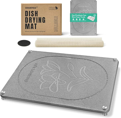Stone Drying Mat For Kitchen Counter Superb Absorbent Diatomaceous Earth Mats by SHUSHIYAJU
