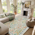 Machine Washable Rugs for Living Room: 6x9 Area Rugs for Bedroom Vintage Stain by palohom