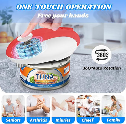 USB Rechargeable Electric Can Opener – Battery Operated, One Touch Automatic - Image 3